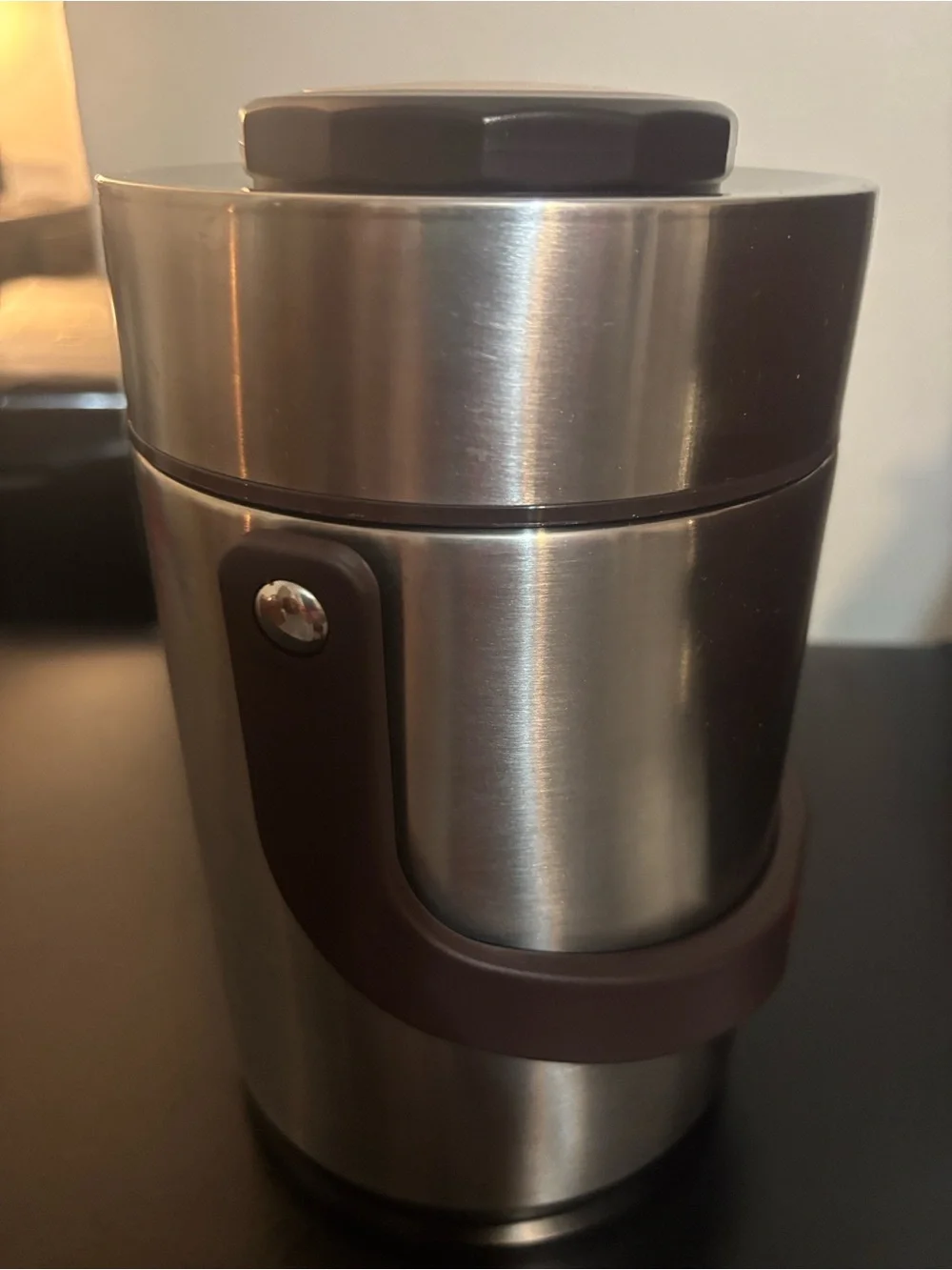 Stainless Steel Tumbler with Black Silicone Insert